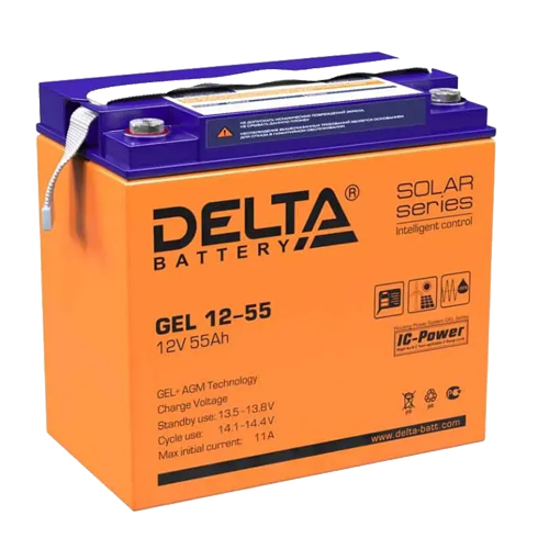 Delta GEL12-55 12V 55AH Battery /008034