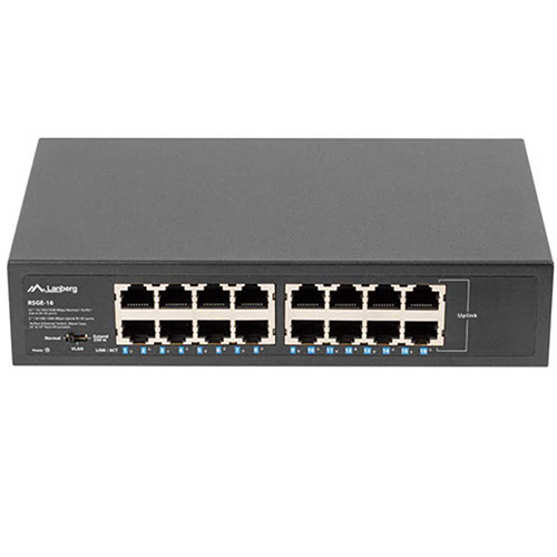 Lanberg RSGE-16 16port 10/100/1000Mbps RACK Switch/007262