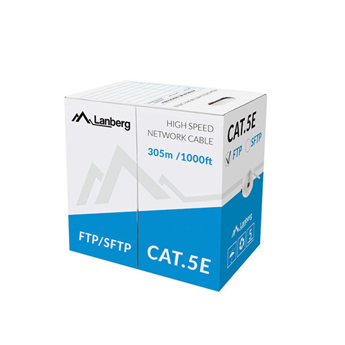 Lanberg LCF5-10CC-0305-S networking cable 305 m Cat5e F/UTP (FTP) Grey