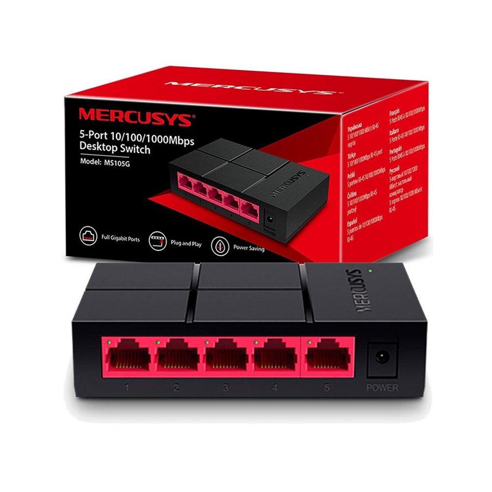 Mercusys MS105G 5-Port 10/100/1000 Mbps Switch/006503