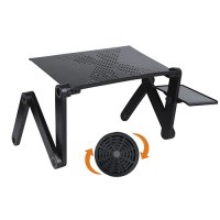 KAIRUN KR-LP719 aluminum table with fan for laptop/007304