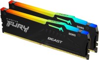 Kingston FURY Beast RGB 32GB(2x16GB) DDR5 5600МHz /KF556C36BBEAK2-32