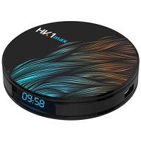 Smart Box HK1 MAX/ 4K, Android 10.0, RK3318 QuadCore, 4GB/32GB, WiFi, 10/100M RJ-45